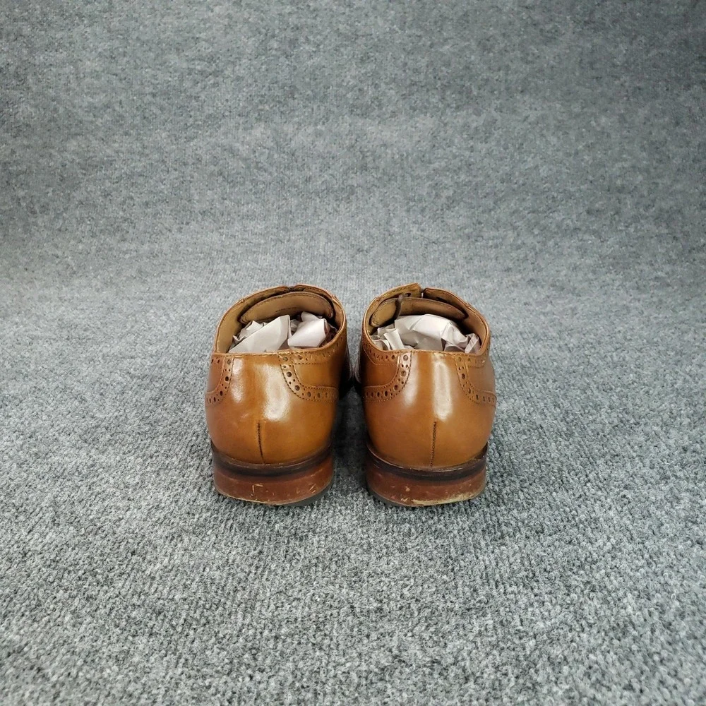 Cole Haan Grand.OS Shoes Mens Size 10.5 Brown‎ Leather Wingtip Dress Oxford